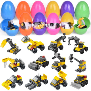 Toy Excavator Easter Eggs 12 Pcs - PopFun
