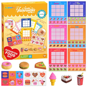 Valentines Day Game Cards with Tattoos Erasers & Stickers - PopFun