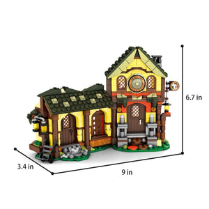 Village Houses Building Bricks Set - PopFun