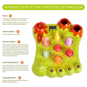 Whack A Mole Dinosaur Pounding Toys - PopFun