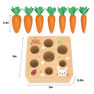 Wooden Carrot Toy Puzzle - PopFun