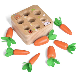 Wooden Carrot Toy Puzzle - PopFun