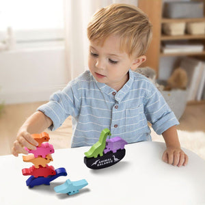 Wooden Dinosaurs Stacking Toy for Toddlers - PopFun