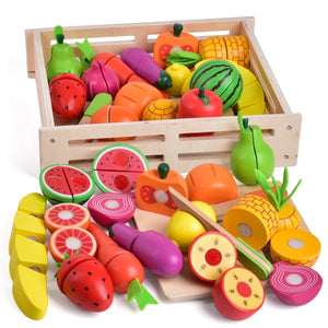 Wooden Play Food for Kids - PopFun