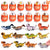 12PCS Easter Dinosaur Pull Back Cars in Dino Eggs - PopFun