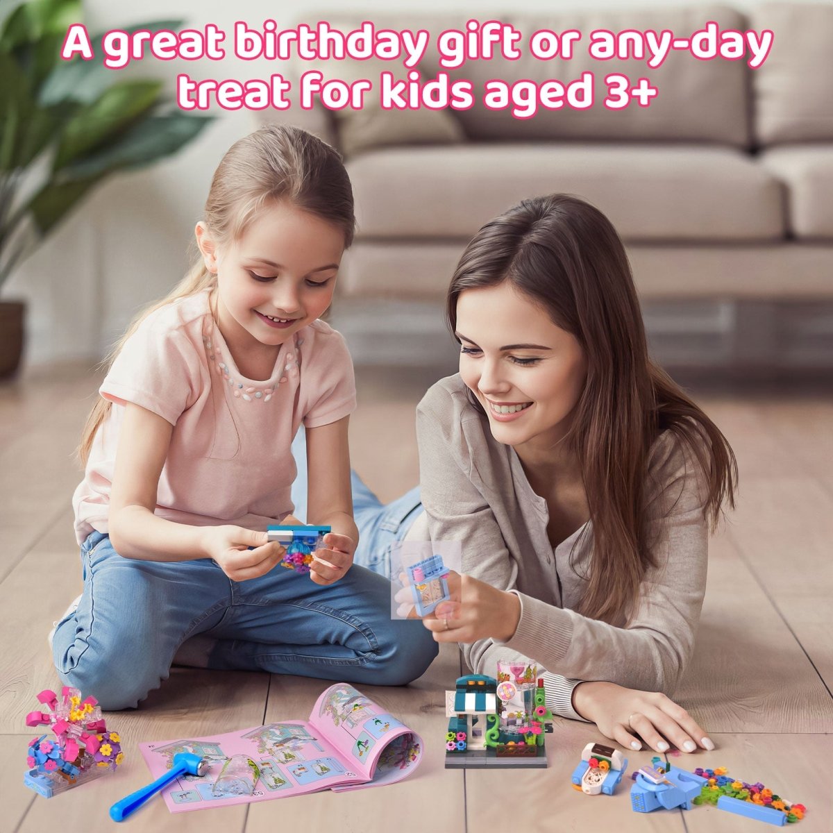 356PCS Flower House Creative City Street View Building Blocks - PopFun