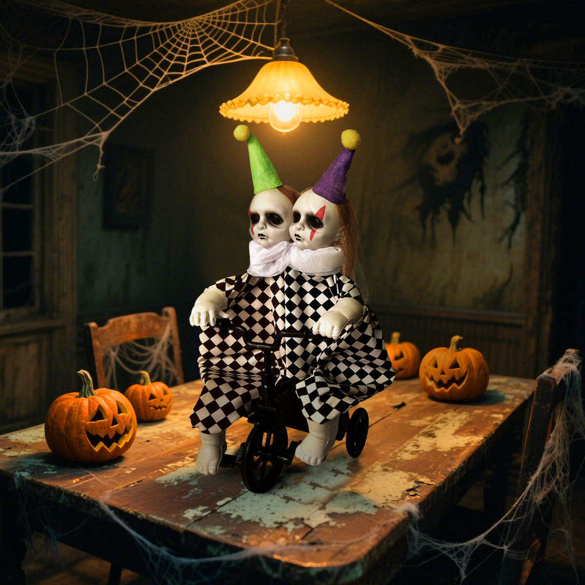 Halloween Biking Clown Decors