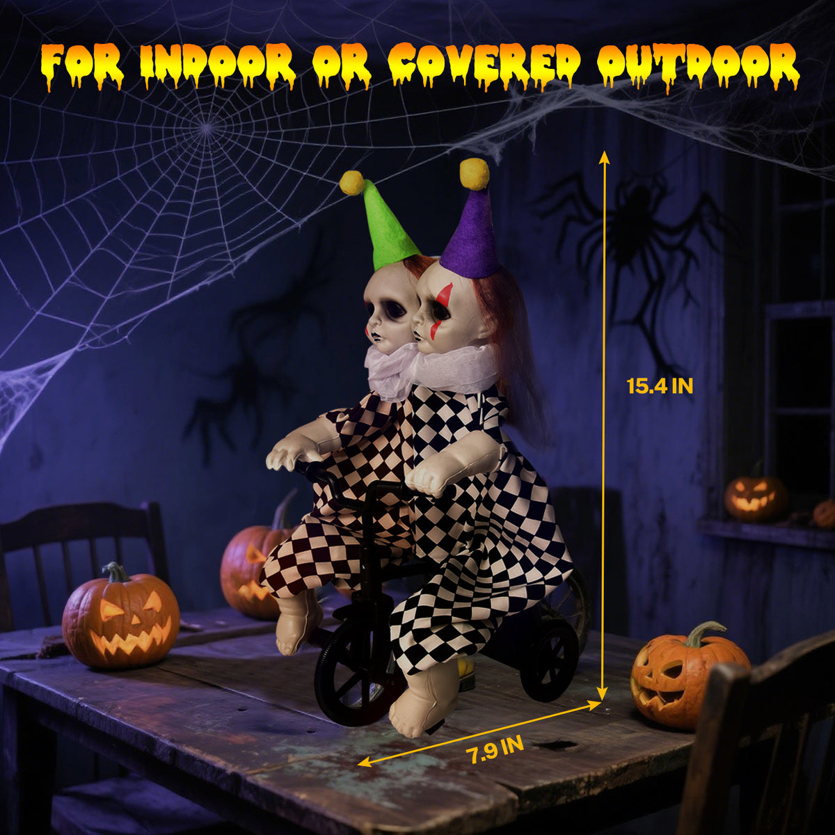 Halloween Biking Clown Decors