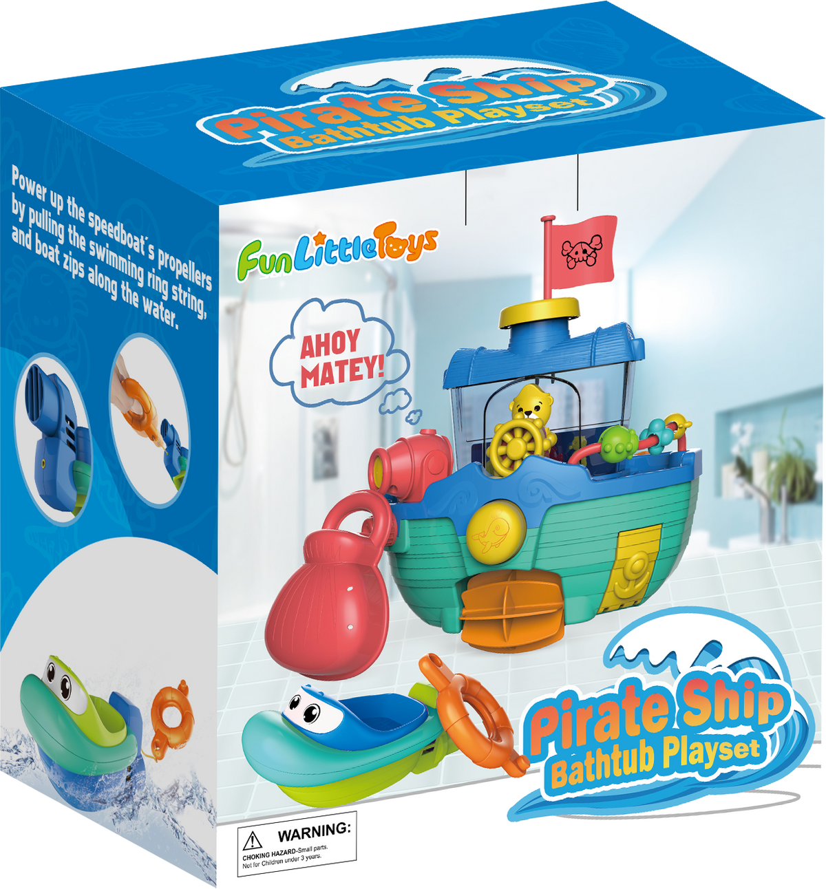 Captain Bear's Pirate Ship Set 8 pcs | PopFun Captain Bear's Pirate Ship Set 8 pcs | PopFun