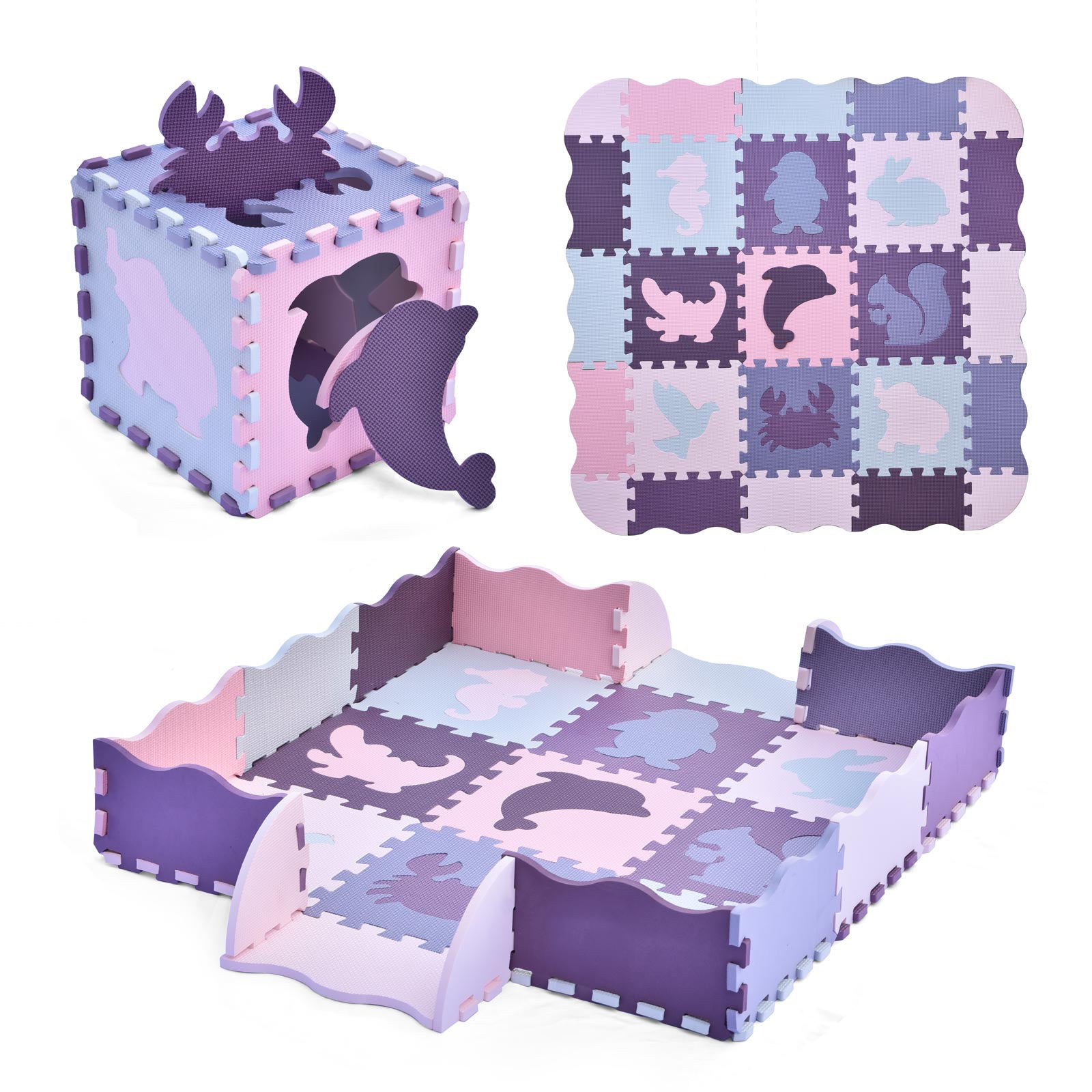Purple Animals Playmat 25pcs