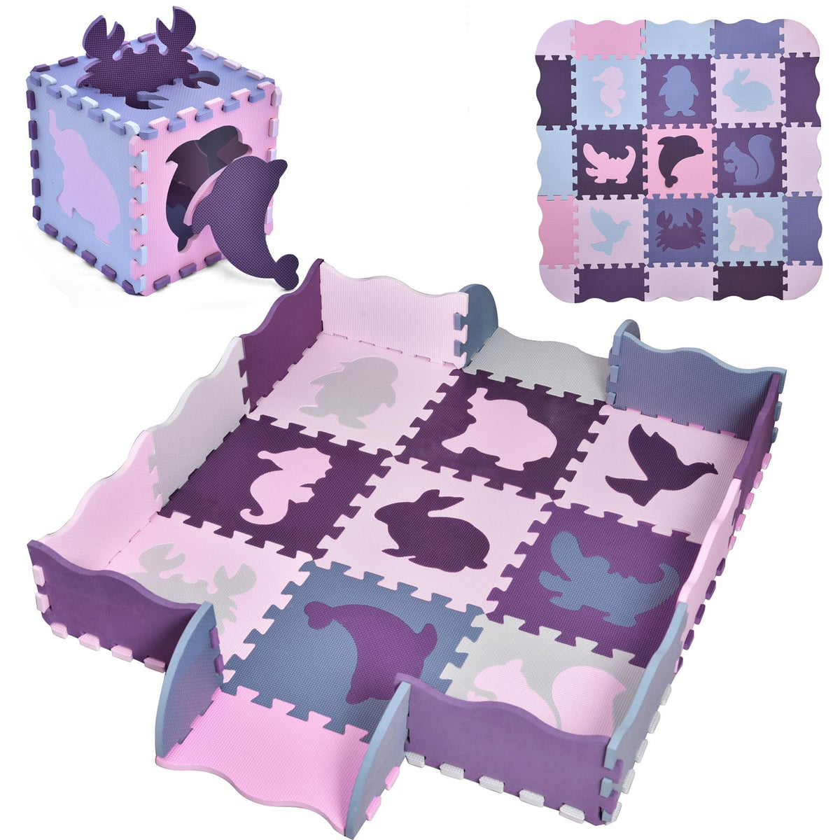 Purple Animals Playmat 25pcs