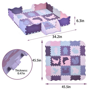 Purple Animals Playmat 25pcs