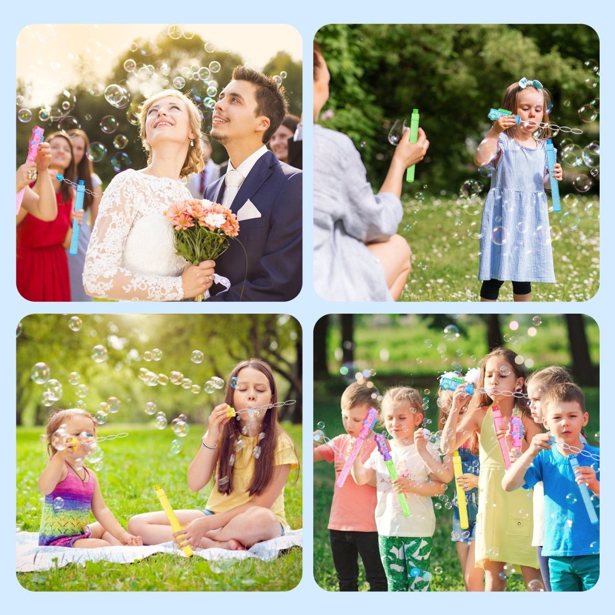 Assorted Macaron Ice Cream Bubble Wand Sticks - PopFun