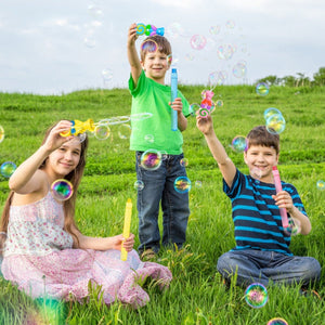 Assorted Macaron Lollipop Bubble Wands - PopFun