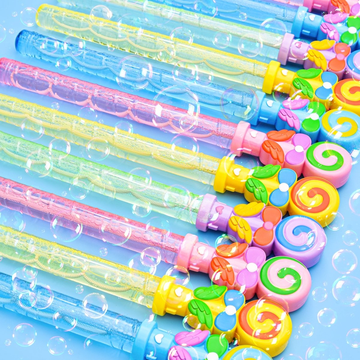 Assorted Macaron Lollipop Bubble Wands - PopFun