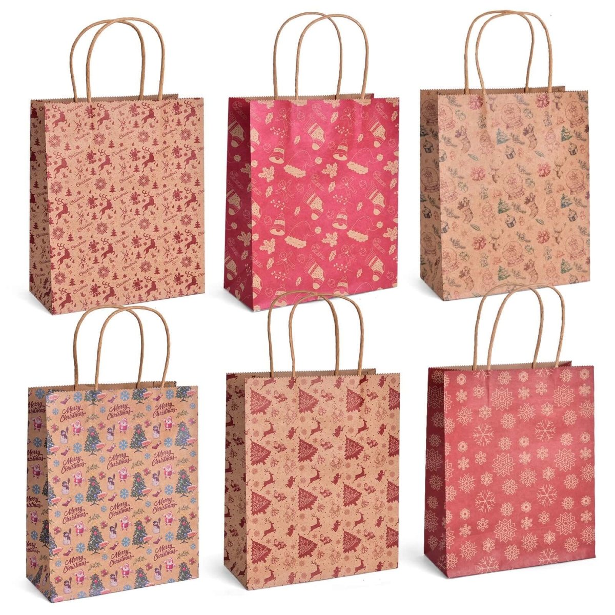 Christmas Gift Bags - Pattern Designs - Wholesale - PopFun
