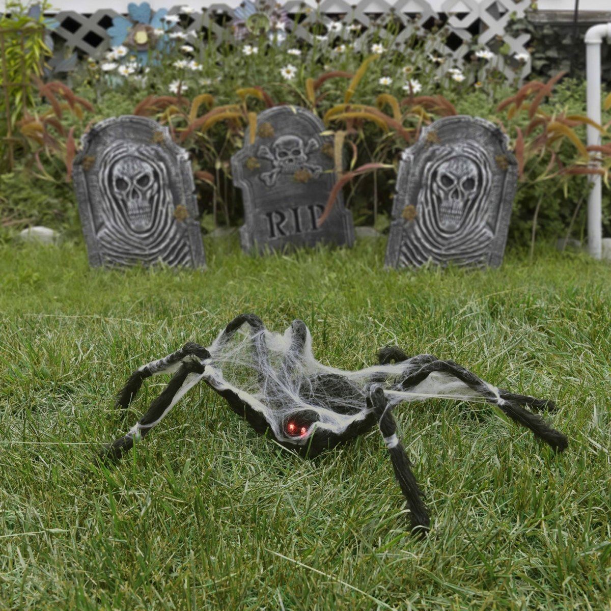 Crawling Red - Eyed Spider with Web - Wholesale - PopFun