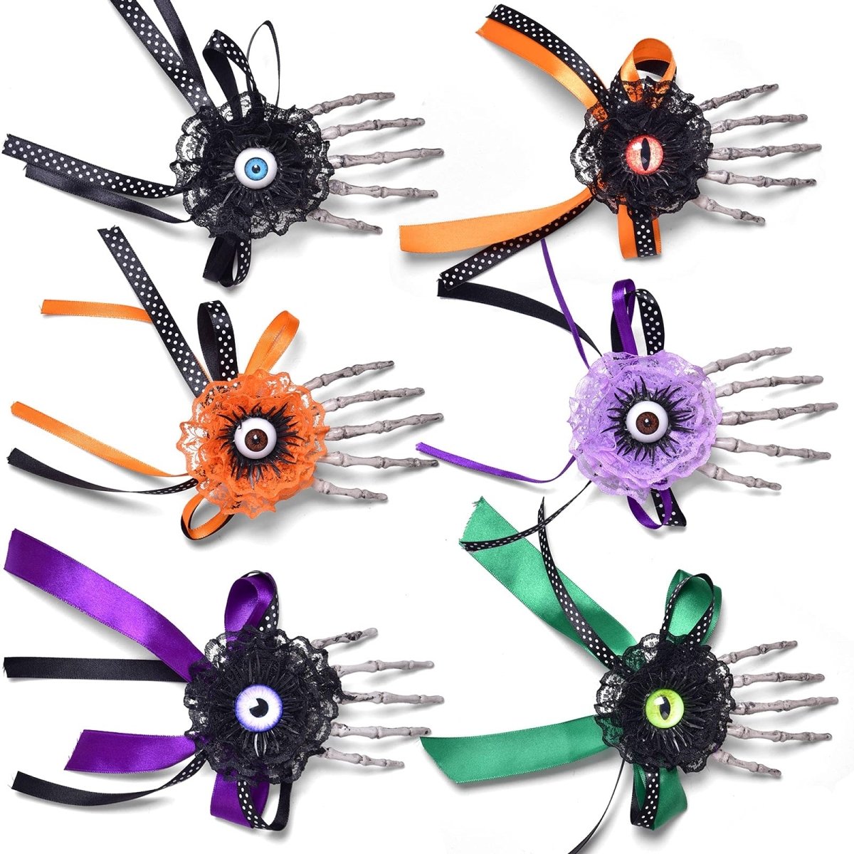 Halloween Hair Clips 6 pcs - Wholesale - PopFun