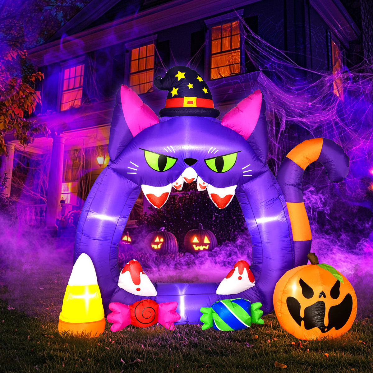 7.3FT Halloween Decorations - Outdoor Inflatable Pumpkin