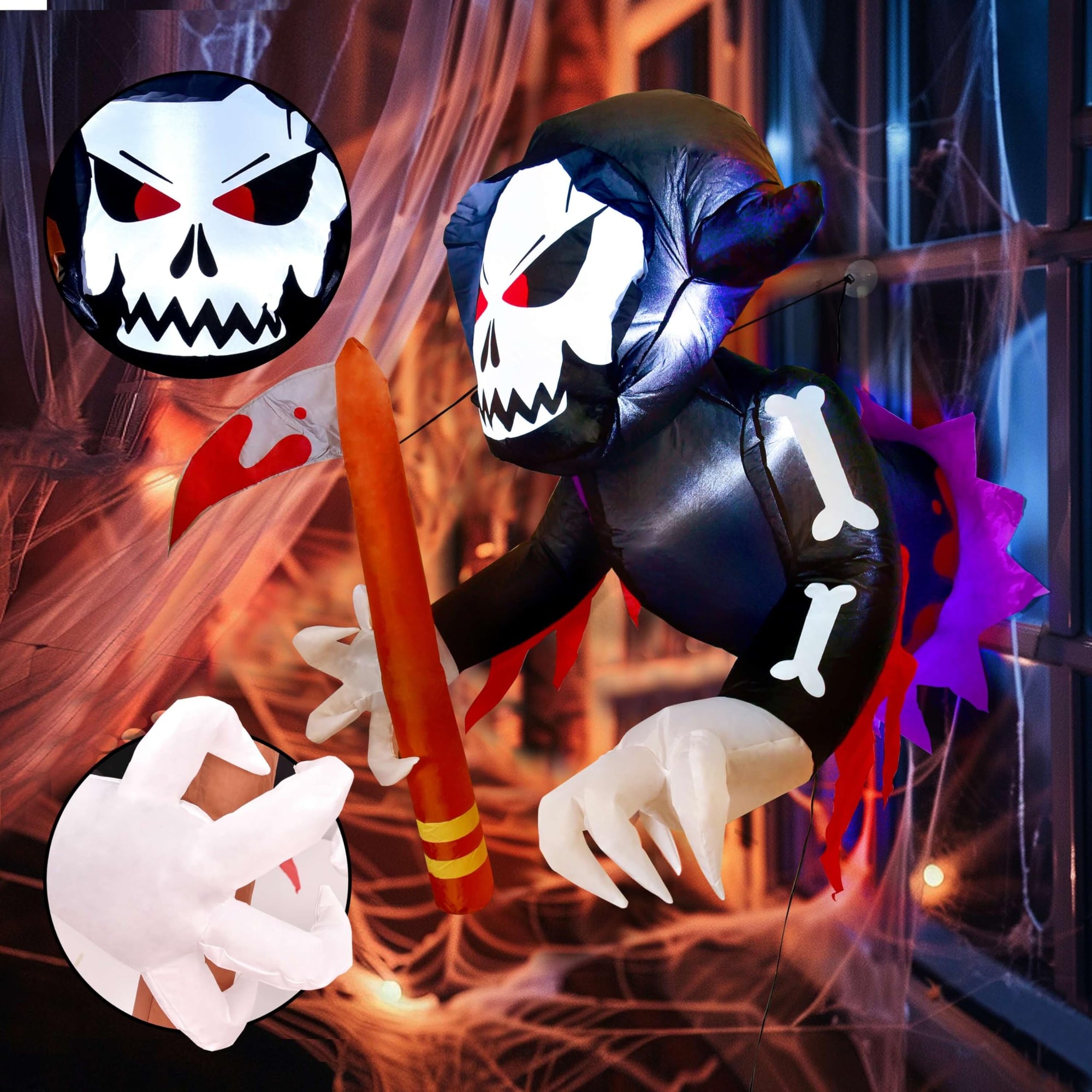 3.5FT Inflatable Window Breaker Skeleton