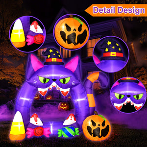 7.3FT Halloween Decorations - Outdoor Inflatable Pumpkin
