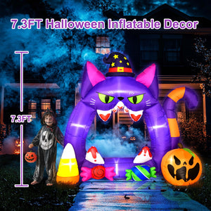 7.3FT Halloween Decorations - Outdoor Inflatable Pumpkin