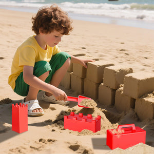 Snow Fort Building Block - Beach Sand Toys for Kids, Sand Castle Mold Kit, Winter Summer Outdoor Fun Toys for Boys Girls Toddler Adults Birthday Gifts