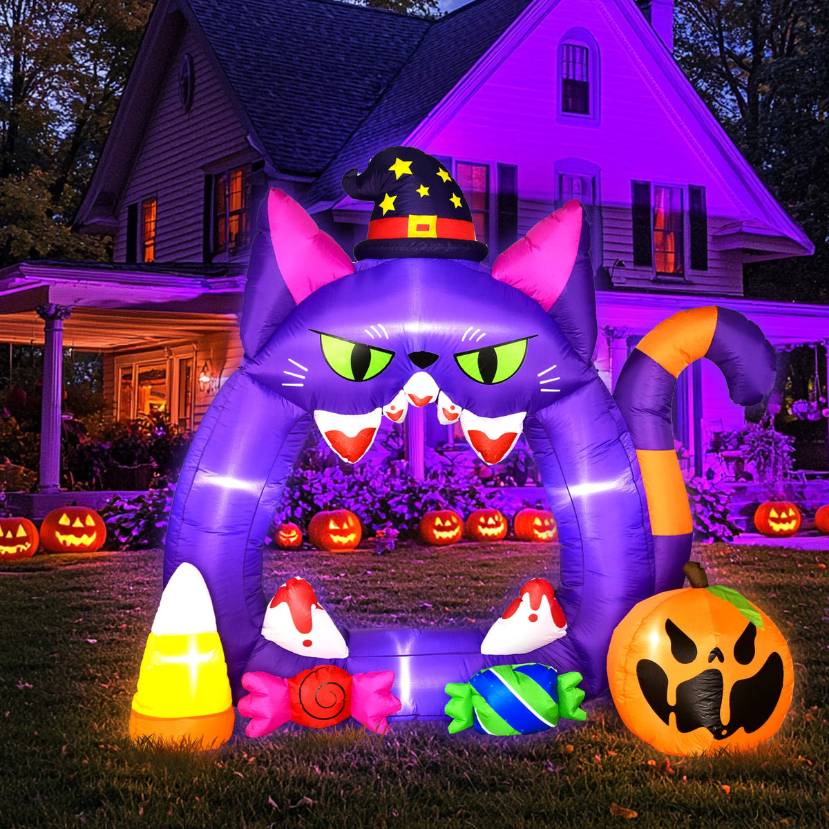 7.3FT Halloween Decorations - Outdoor Inflatable Pumpkin