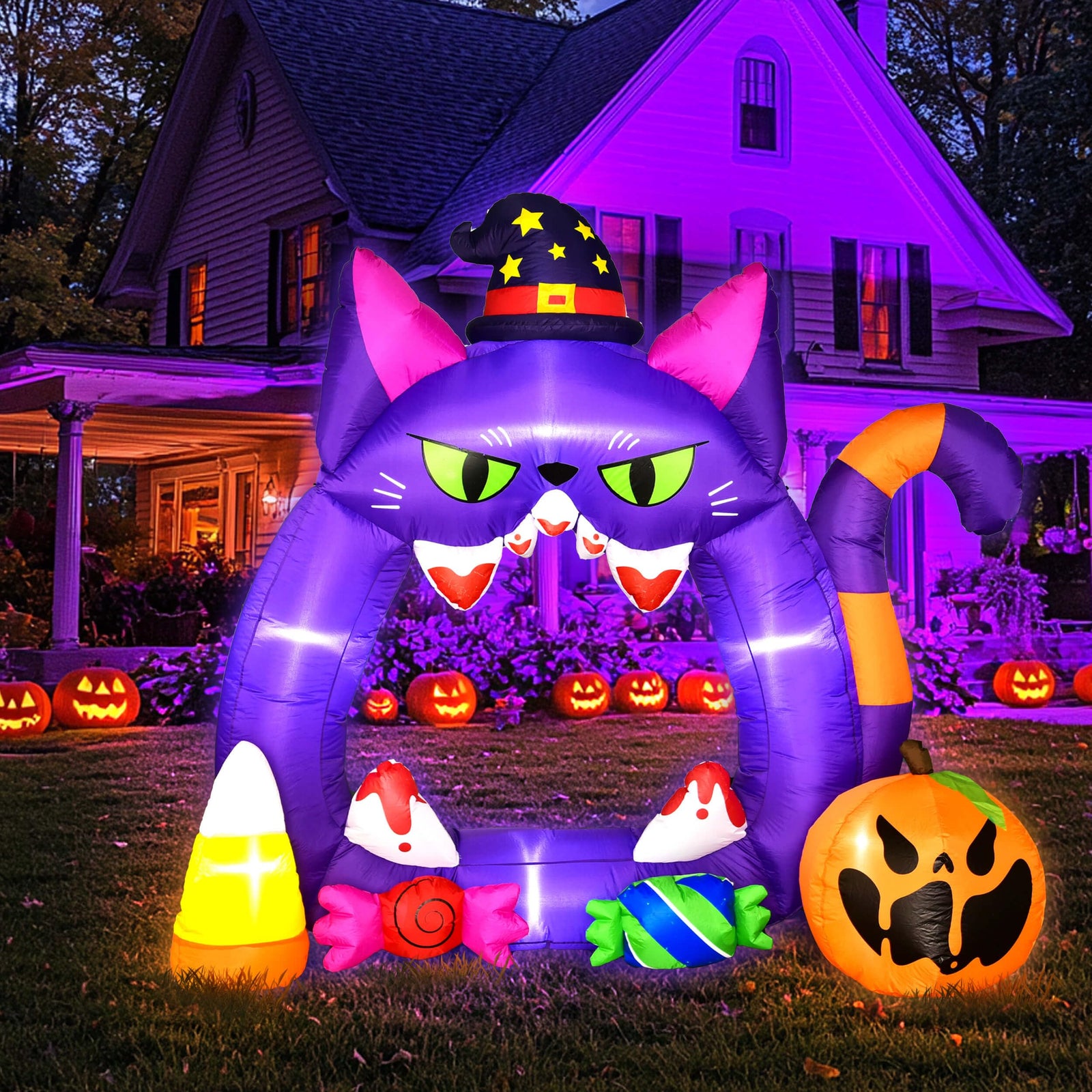 7.3FT Halloween Decorations - Outdoor Inflatable Pumpkin