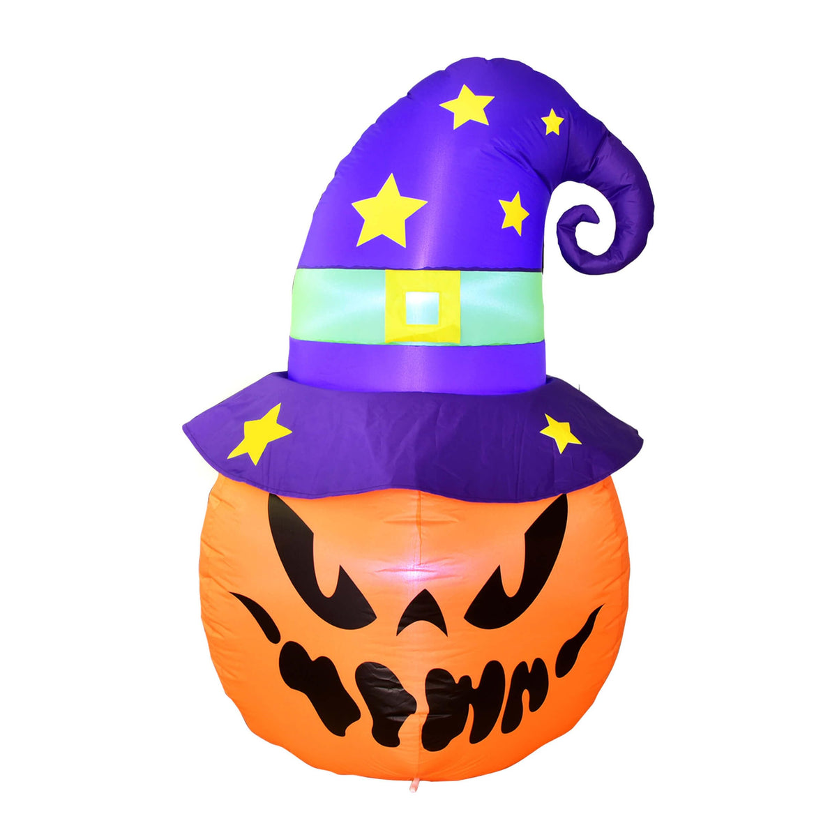 5FT Halloween Decorations Outdoor - Halloween Inflatables Pumpkin with Build-in LED Lights Blow Up Pumpkin for Halloween Party Indoor Outdoor Yard Garden