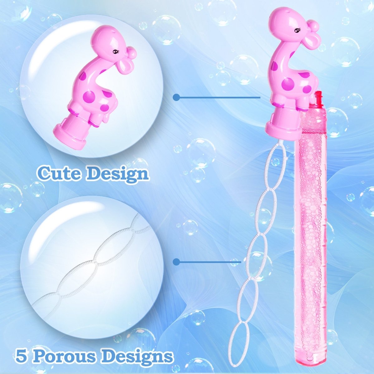 Macaron Deer Bubble Wands - PopFun