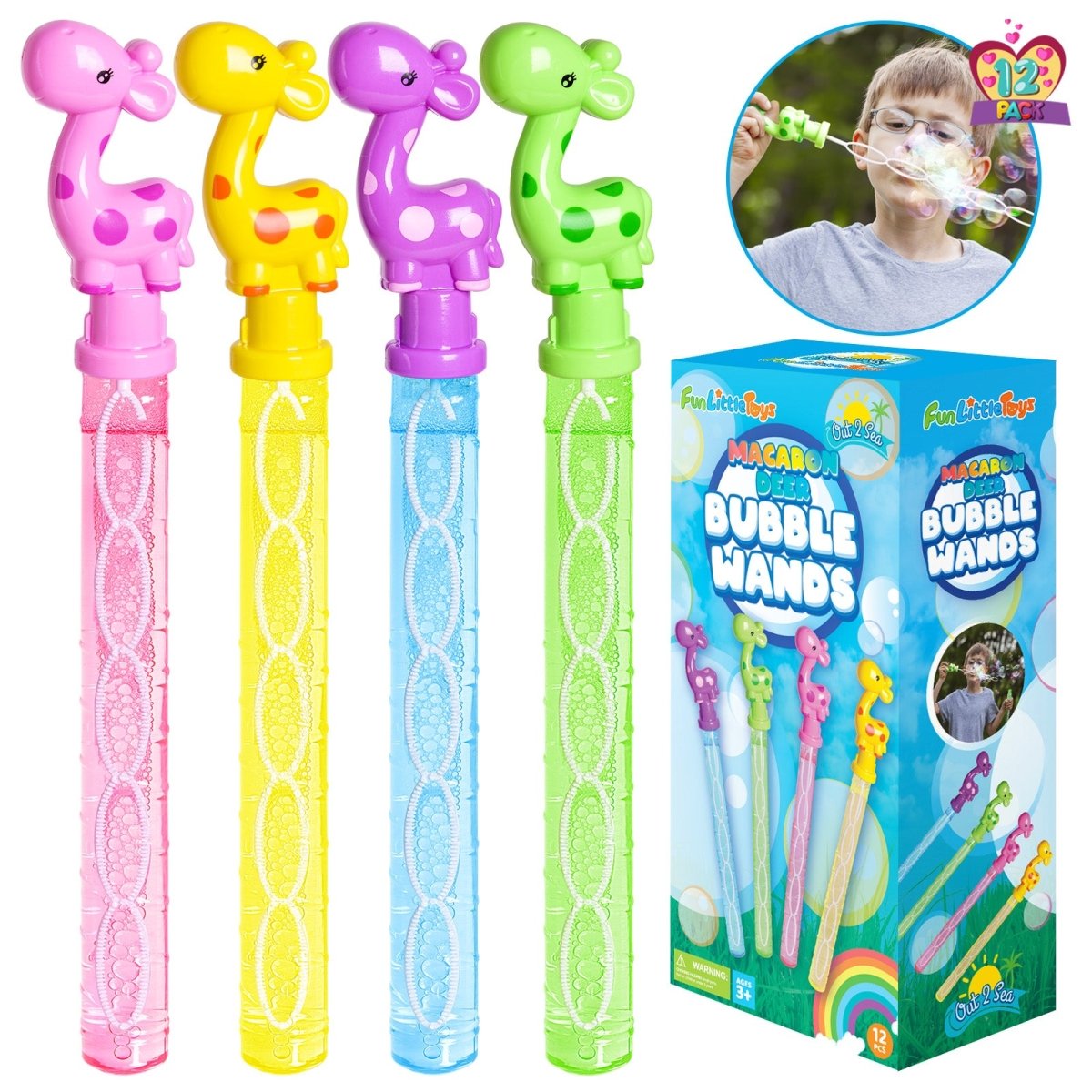 Macaron Deer Bubble Wands - PopFun