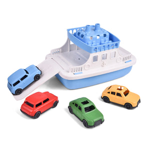 Toy Boat Bath Toys for Toddlers with 4 Mini Car Toys, Kids Water Toys Ferry Boat for Bathtub Bathroom Pool Beach Toys, Birthday Gifts