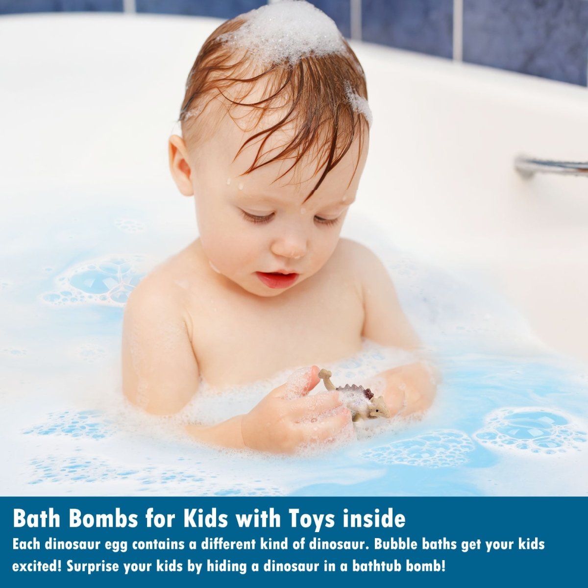 12 Colors Kids Dinosaur Egg Bath Bombs - PopFun