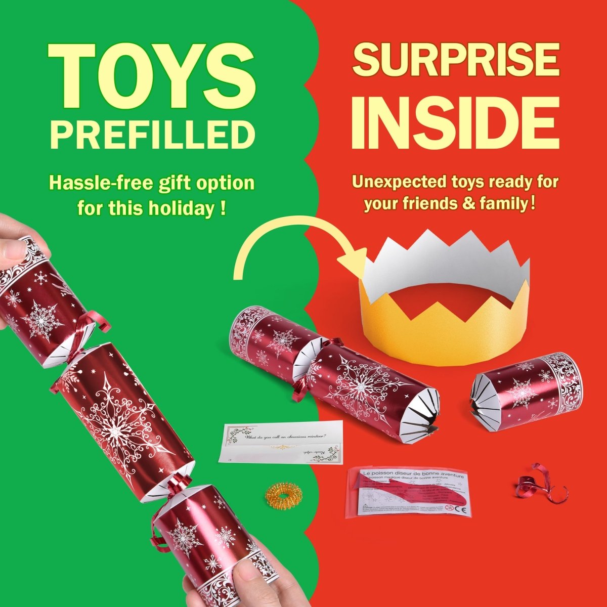 12 Pack Christmas Party Favors - PopFun