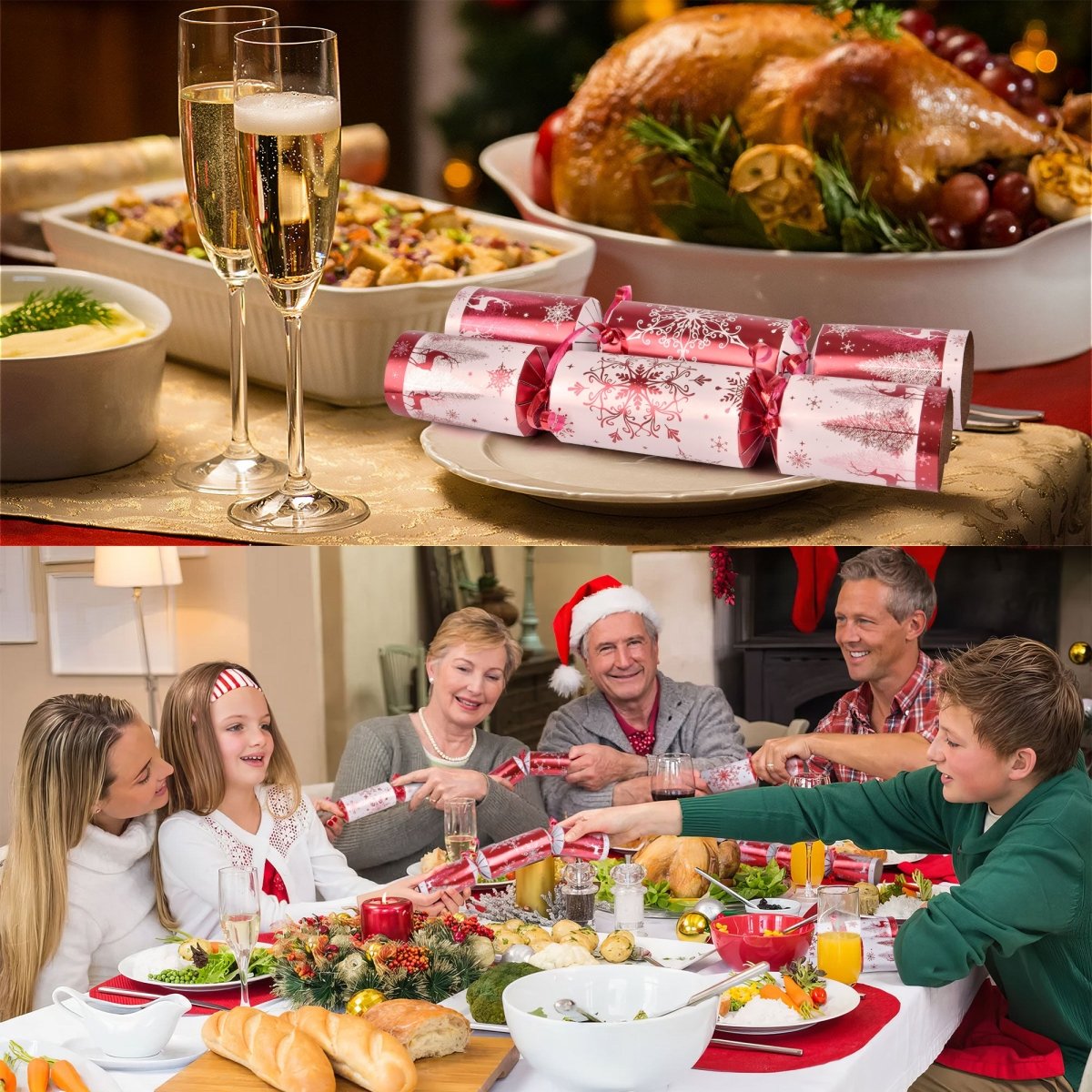 12 Pack Christmas Red & White Party Favors - PopFun