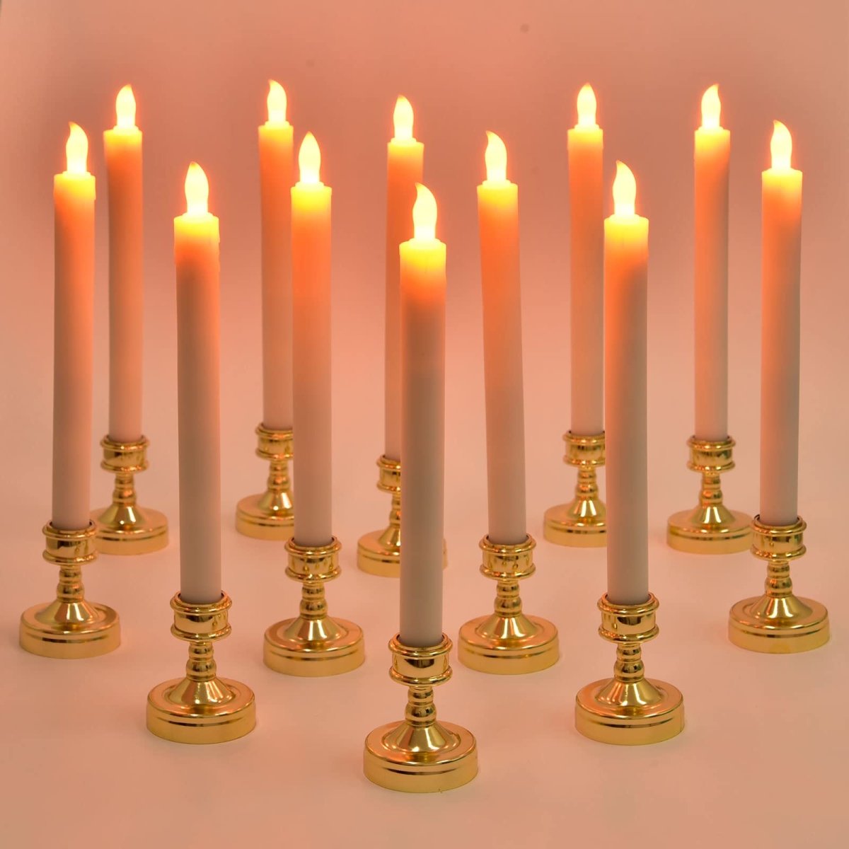 12 Packs Flameless Halloween Candles with Holders - Wholesale - PopFun