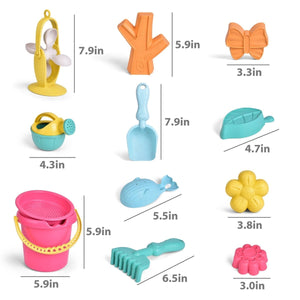 12 Pcs Beach Toys Set with Sand Sifters - PopFun