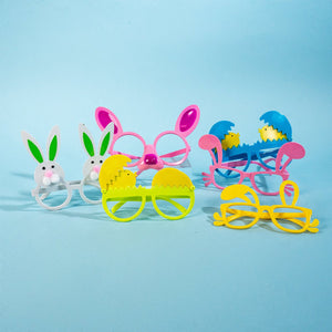 12 PCs Easter Bunny Chick Party Glasses - PopFun