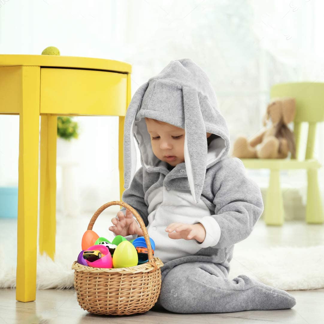 12 PCs Easter Eggs Prefilled with Diecast Cars - PopFun