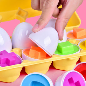 Shape Matching Toy Egg Set (12pcs)