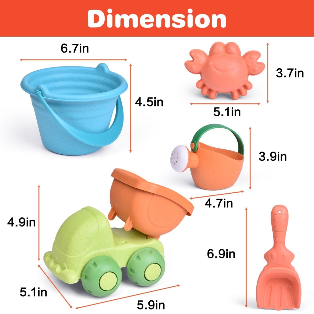 12 Pieces Beach Toys Set - PopFun