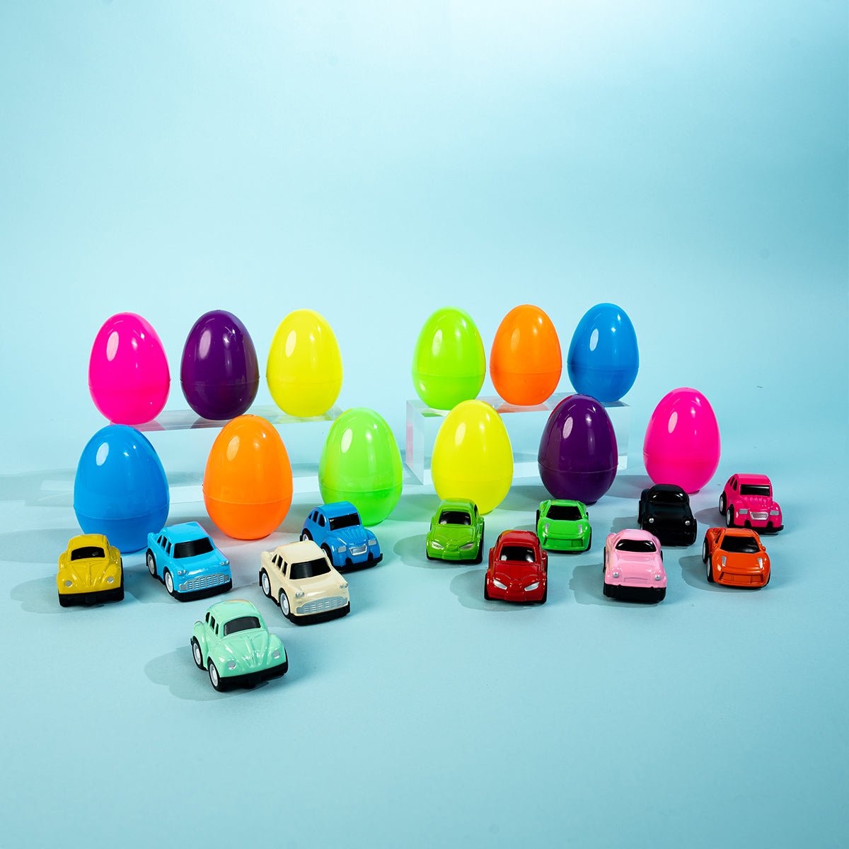12pcs Colorful Mini Cars Treasure Eggs - PopFun