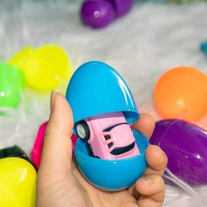 Easter Eggs Prefilled with Pull Back Car Toys 12pcs