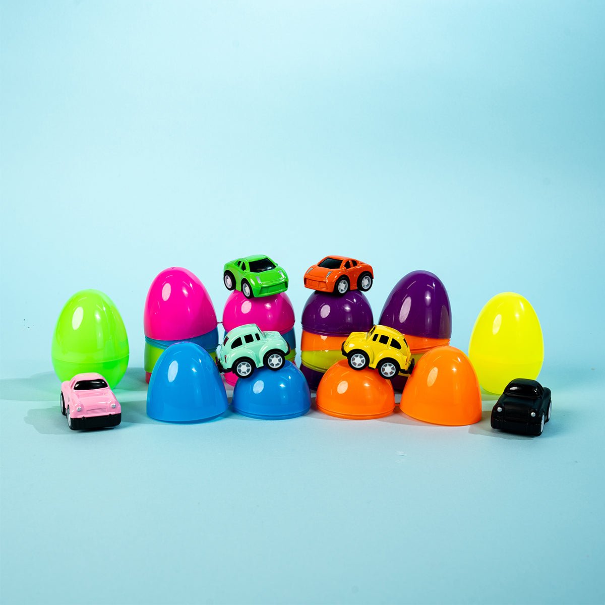 12pcs Colorful Mini Cars Treasure Eggs - PopFun