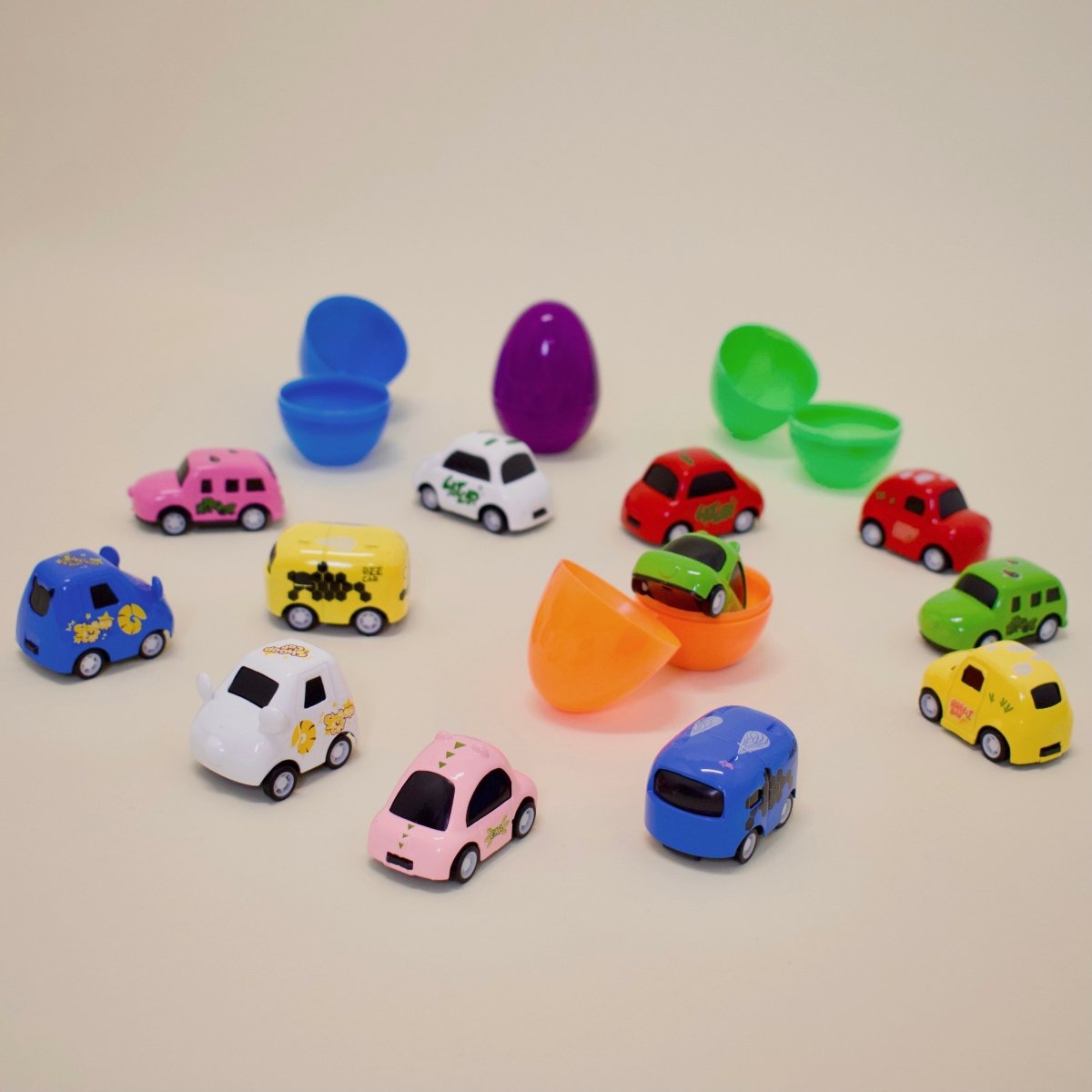 12pcs Stylish Mini Cars Treasure Eggs - PopFun