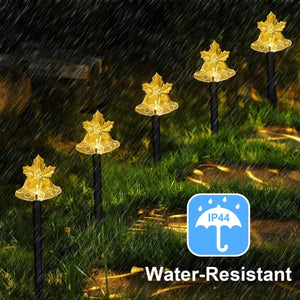 14" Solar Bell Christmas Pathway Lights Outdoor Decorations - PopFun