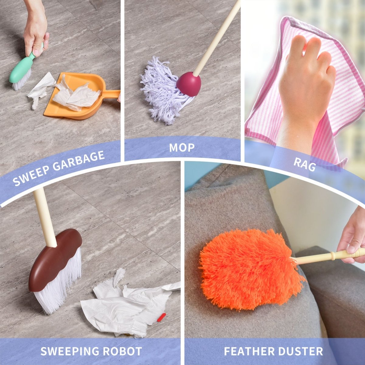 15 PCs Kids House Cleaning Set - PopFun