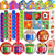 180PCS Valentine’s Sports-Themed Slap Bracelets and Stickers with Heart Box - Wholesale - PopFun