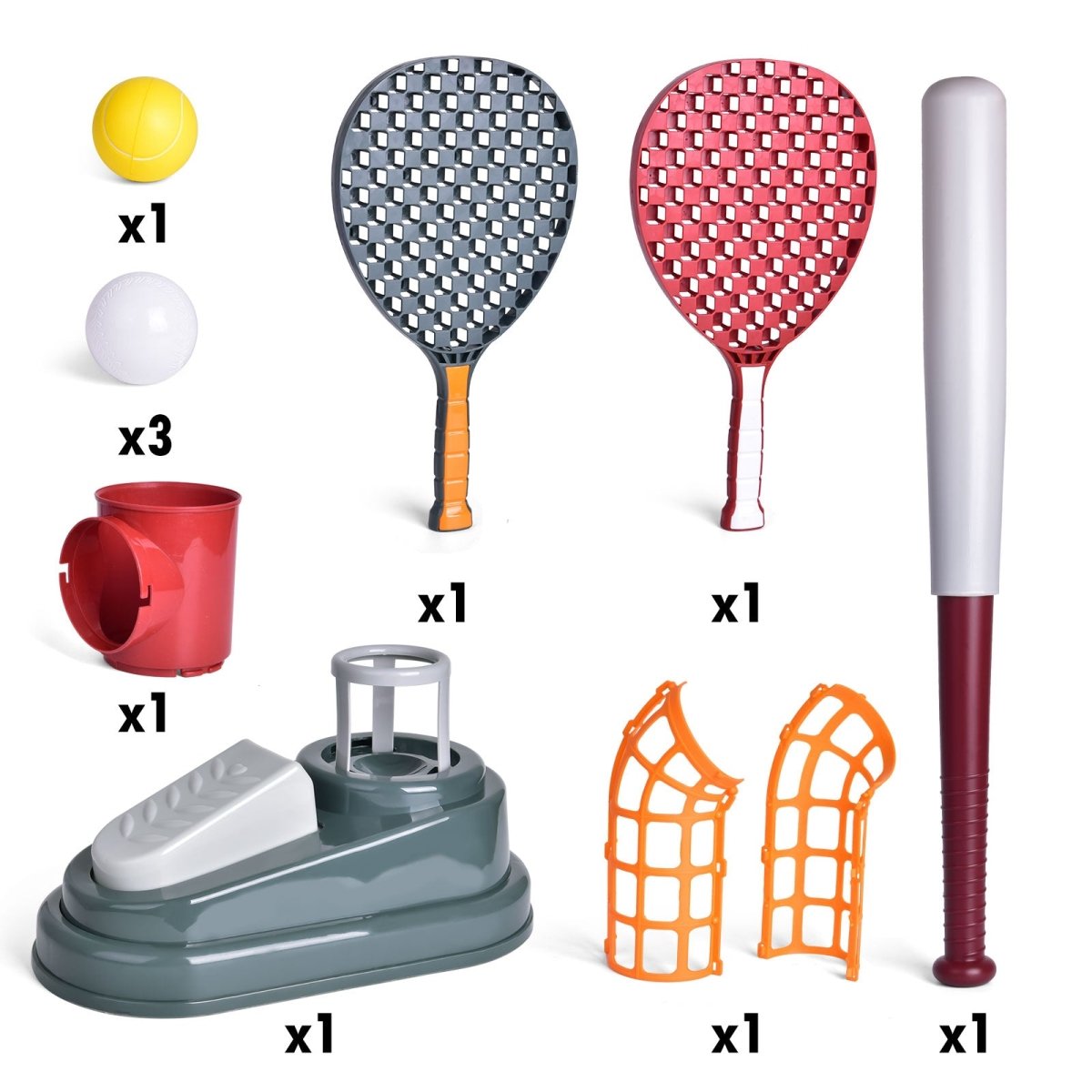 2 in 1 Baseball and Tennis Pitching Machine - PopFun